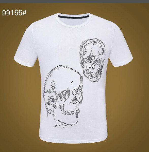 drill men black white two colors men's t-shirt new us style skull pattern soft and fitness new tees, White;black
drill men black white two colors men's t-shirt new us style skull pattern soft and fitness new tees, White;black