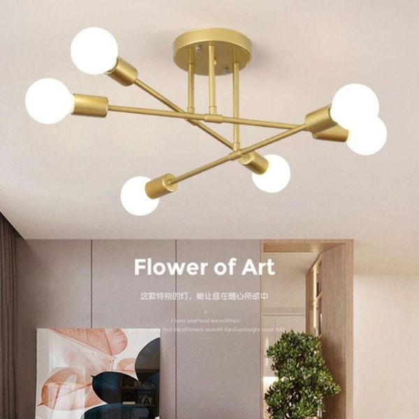 chandeliers modern creative chandelier lamps semi-embedded ceiling lamp brushed antique gold lighting 6 lights nordic home decoration
chandeliers modern creative chandelier lamps semi-embedded ceiling lamp brushed antique gold lighting 6 lights nordic home decoration
