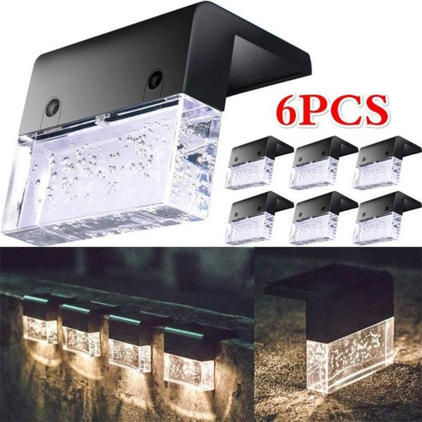 garden decorations 6pcs led solar light deck fence outdoor lights street lamp stair step lights0521
garden decorations 6pcs led solar light deck fence outdoor lights street lamp stair step lights0521