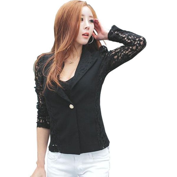 women's suits & blazers lace 2021 arrive korean style notched long sleeve one button patchwork solid women suit ladies coats wj4147, White;black
women's suits & blazers lace 2021 arrive korean style notched long sleeve one button patchwork solid women suit ladies coats wj4147, White;black