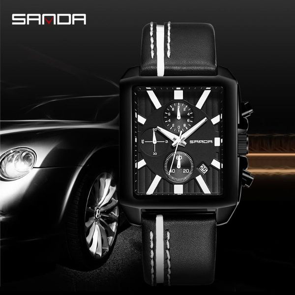 wristwatches sports men watch leather calendar quartz sport sanda waterproof chrono clock relojes hombre, Slivery;brown
wristwatches sports men watch leather calendar quartz sport sanda waterproof chrono clock relojes hombre, Slivery;brown