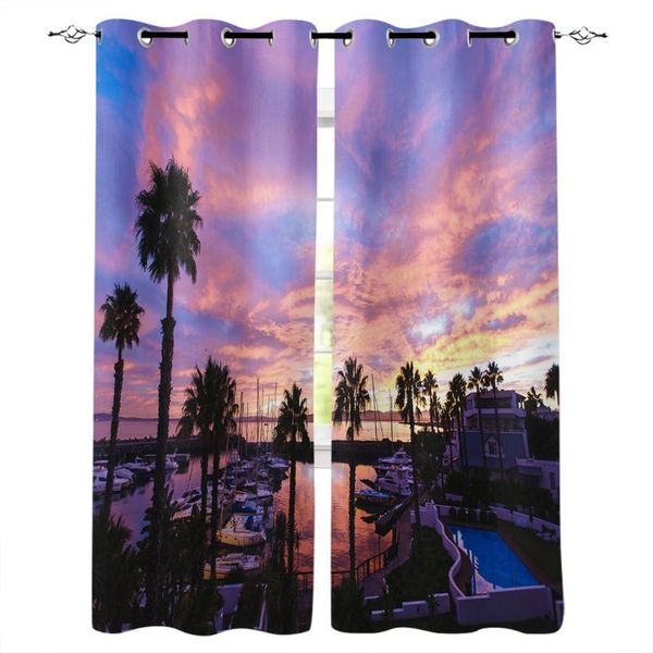 resort yacht coconut palm dusk scenery window curtain bedroom decor panels living room luxury home & drapes
resort yacht coconut palm dusk scenery window curtain bedroom decor panels living room luxury home & drapes