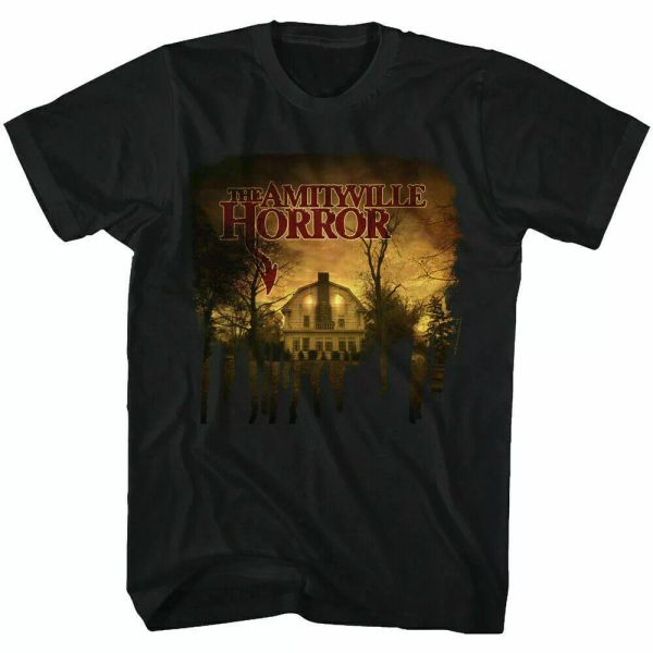 amityville horror house t shirt licensed horror movie retro classic tee black, White;black
amityville horror house t shirt licensed horror movie retro classic tee black, White;black