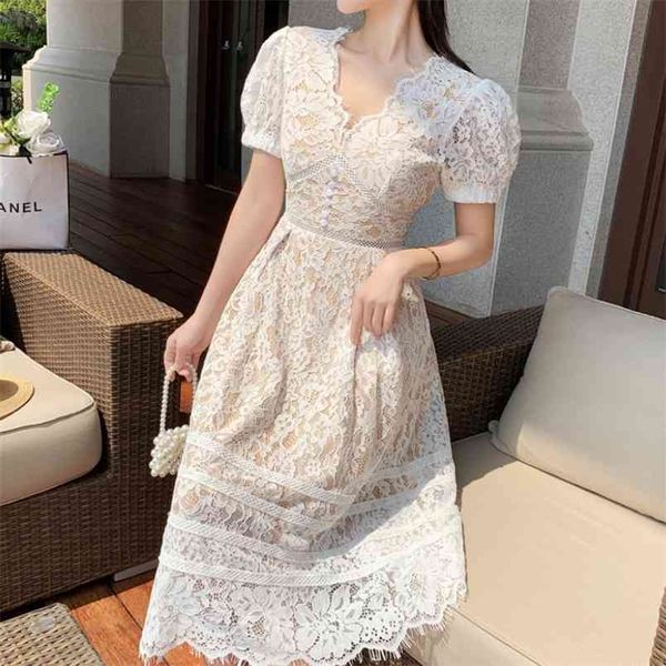 runway summer ladies fashion lace hollow out vintage dress elegant women v-neck high waist midi female 210519, Black;gray
runway summer ladies fashion lace hollow out vintage dress elegant women v-neck high waist midi female 210519, Black;gray