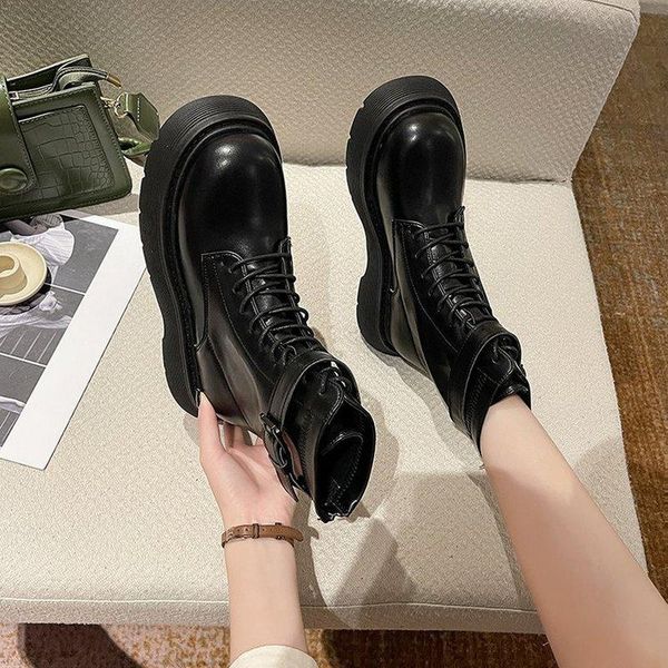 boots female cool british style 2021 wild thick-soled increased short-tube thick heel platform womens, Black
boots female cool british style 2021 wild thick-soled increased short-tube thick heel platform womens, Black
