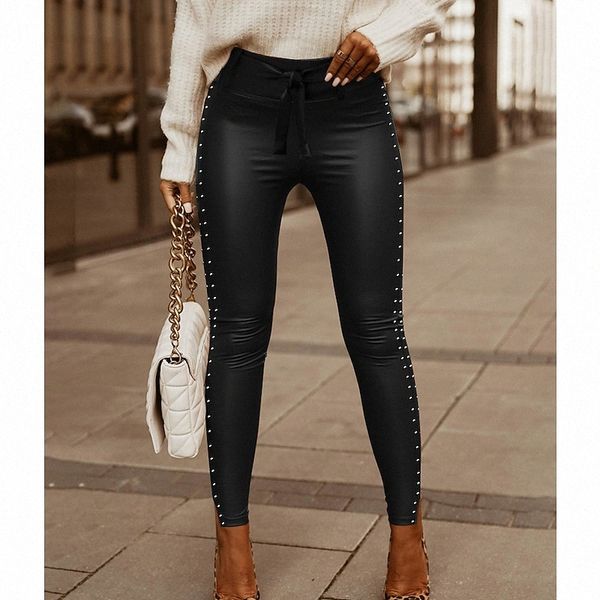 women's fashion tights leggings split rivet ankle-length pants casual weekend micro-elastic plain pu comfort mid waist slim black brown
women's fashion tights leggings split rivet ankle-length pants casual weekend micro-elastic plain pu comfort mid waist slim black brown