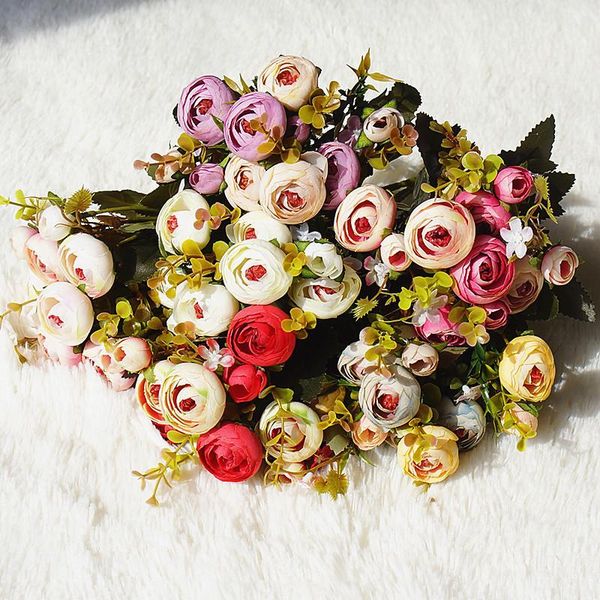 flowers 4 buds tea bouquet silk artificial fake flower for home garden party happiness wedding decoration accessories decorative & wreaths
flowers 4 buds tea bouquet silk artificial fake flower for home garden party happiness wedding decoration accessories decorative & wreaths
