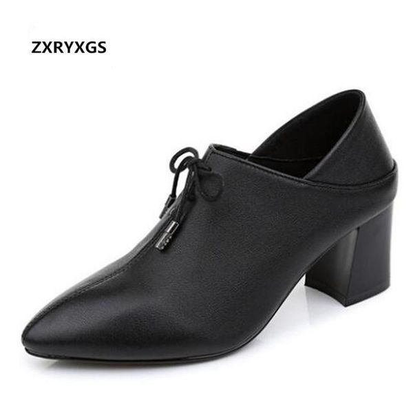 dress shoes pointed deep mouth autumn women high heel fashion wild genuine leather casual loafers woman, Black
dress shoes pointed deep mouth autumn women high heel fashion wild genuine leather casual loafers woman, Black