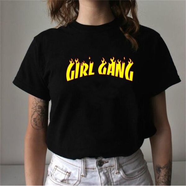 girl gang flame letter print tee fashion clothing summer graphic hipster slogan outfits 210512, White
girl gang flame letter print tee fashion clothing summer graphic hipster slogan outfits 210512, White