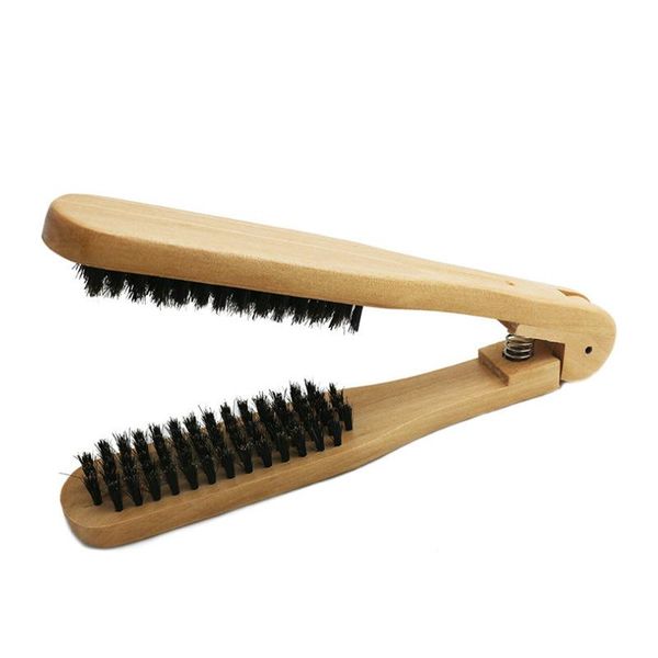 hair brushes wooden straightening comb double sided brush clamp hairdressing natural fibres bristle hairstylig tool, Silver
hair brushes wooden straightening comb double sided brush clamp hairdressing natural fibres bristle hairstylig tool, Silver