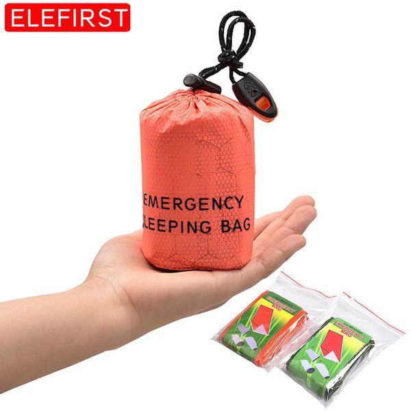 outdoor gadgets portable emergency sleeping bag with whistle pe aluminum film survival tools for camp car travel fishing hiking sports
outdoor gadgets portable emergency sleeping bag with whistle pe aluminum film survival tools for camp car travel fishing hiking sports