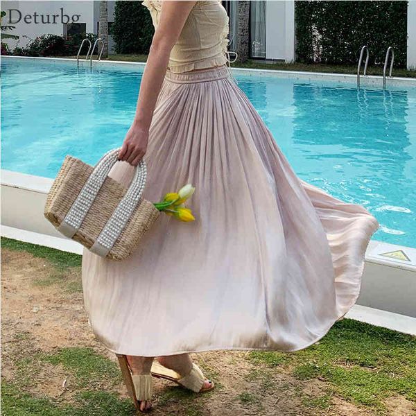 casual dresses women's elegant solid color midi long skirt korean female high waist pleated shiny drape soft a-line skirts 2021 su, Black;gray
casual dresses women's elegant solid color midi long skirt korean female high waist pleated shiny drape soft a-line skirts 2021 su, Black;gray