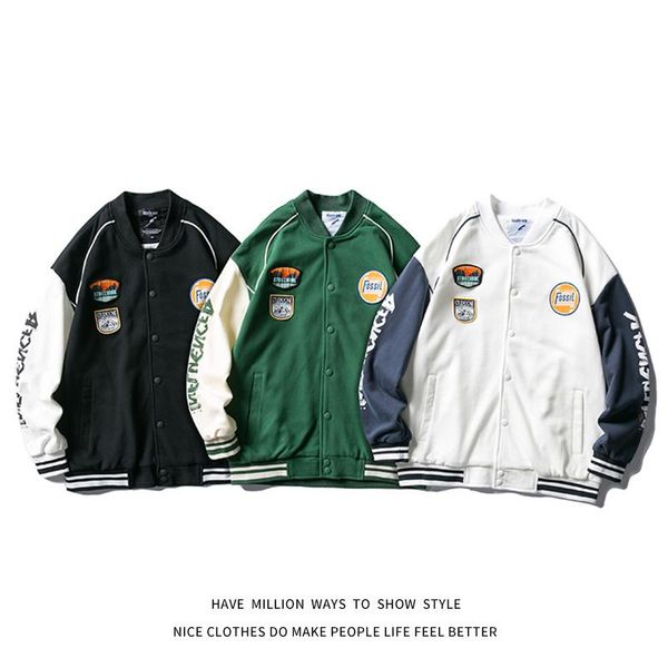 women's jackets autumn original spring winter embroid baseball jacket oversize women coat men varsity boyfriend style couple, Black;brown
women's jackets autumn original spring winter embroid baseball jacket oversize women coat men varsity boyfriend style couple, Black;brown