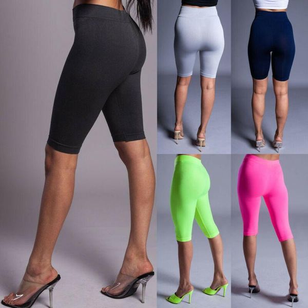 women's shorts womens high waist fitness sports running workout solid color skinny elastic 2021 fashion, White;black
women's shorts womens high waist fitness sports running workout solid color skinny elastic 2021 fashion, White;black