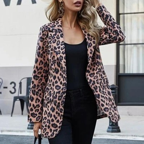 women's jackets women suit lapel leopard printing long sleeves large sizes jacket englandoffice lady cardigan coats loose casual vintag, Black;brown
women's jackets women suit lapel leopard printing long sleeves large sizes jacket englandoffice lady cardigan coats loose casual vintag, Black;brown