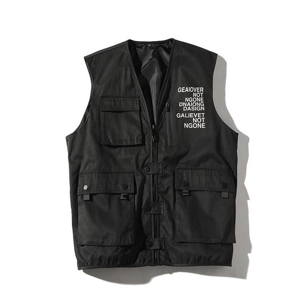 brand men fashion trend vest spring men's multi-pocket casual high street hip hop coat male vests, Black;white
brand men fashion trend vest spring men's multi-pocket casual high street hip hop coat male vests, Black;white