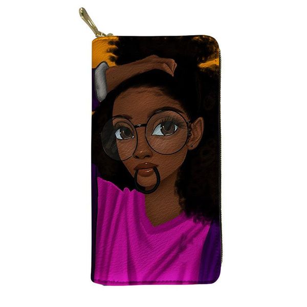wallets hycool purse for lady african black girl tie hair print women long pu leather zipper wallet waterproof travel money phone clutch, Red;black
wallets hycool purse for lady african black girl tie hair print women long pu leather zipper wallet waterproof travel money phone clutch, Red;black