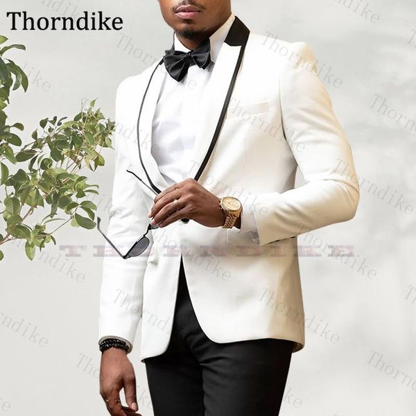thorndike custom made single button shawl lapel groomsmen tuxedos hansome men's wedding suits 2021 white blazers with black pant &, White;black
thorndike custom made single button shawl lapel groomsmen tuxedos hansome men's wedding suits 2021 white blazers with black pant &, White;black
