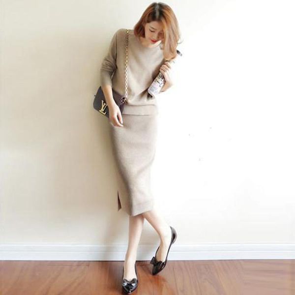 women's two piece pants autumn set women knitted sets korean ladies casual sweater + slim long skirt suits woman office wear 2 pcs twin, White
women's two piece pants autumn set women knitted sets korean ladies casual sweater + slim long skirt suits woman office wear 2 pcs twin, White