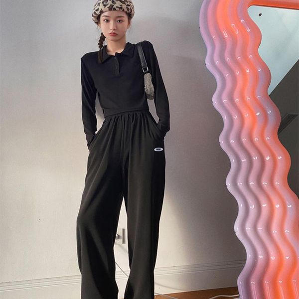 high waist women's wide leg mop pants versatile slim fit slimming and straight fashion all match casual & capris, Black;white
high waist women's wide leg mop pants versatile slim fit slimming and straight fashion all match casual & capris, Black;white
