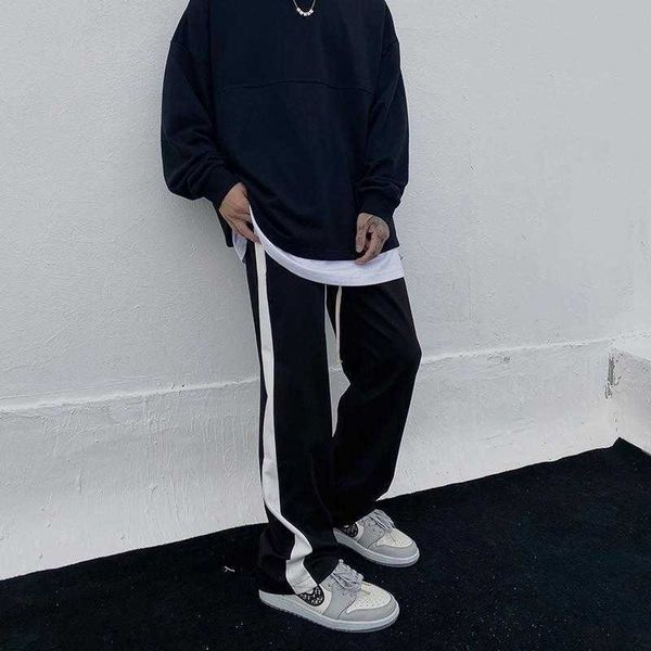 jinpang high street sports men's fashion brand straight tube fitting female couple loose splicing casual pants hip hop2021, Black
jinpang high street sports men's fashion brand straight tube fitting female couple loose splicing casual pants hip hop2021, Black