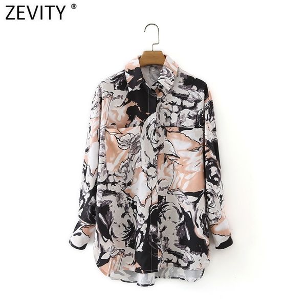 women vintage abstract ink printing casual breasted shirt female pockets patch blouse roupas chic chemise ls9063 210420, White
women vintage abstract ink printing casual breasted shirt female pockets patch blouse roupas chic chemise ls9063 210420, White