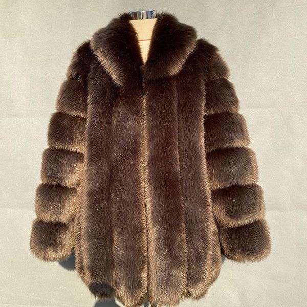 women's fur & faux 2021 winter elegant turn-down collar coat women long thick warm fluffy fake jacket ljls204, Black
women's fur & faux 2021 winter elegant turn-down collar coat women long thick warm fluffy fake jacket ljls204, Black