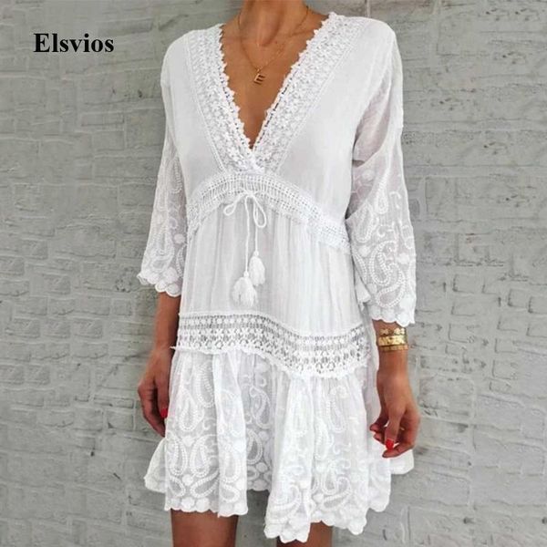 embroidery v neck drawstring party dress summer women casual hollow out beach elegant flare sleeve mini vestido dresses, Black;gray
embroidery v neck drawstring party dress summer women casual hollow out beach elegant flare sleeve mini vestido dresses, Black;gray
