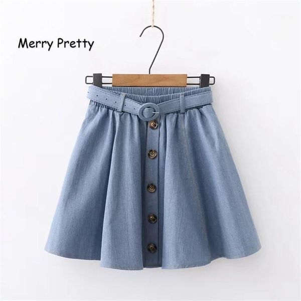 merry pretty summer elastic waist pleated skirts denim women solid front button skirt preppy style mini girls1, Black
merry pretty summer elastic waist pleated skirts denim women solid front button skirt preppy style mini girls1, Black