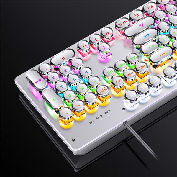 keyboards real mechanical gaming keyboard punk rgb round retro keycap full size 104 keys usb wired for pc lapblue brown black switch
keyboards real mechanical gaming keyboard punk rgb round retro keycap full size 104 keys usb wired for pc lapblue brown black switch