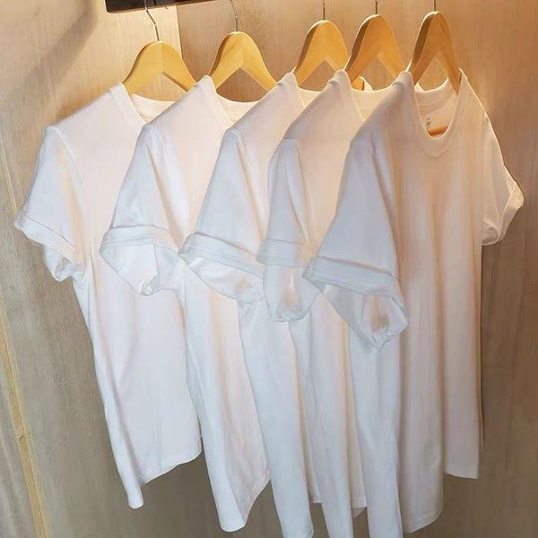 women's t-shirt otton solid color men's and short sleeve summer loose plate versatile casual lovers wear, White
women's t-shirt otton solid color men's and short sleeve summer loose plate versatile casual lovers wear, White