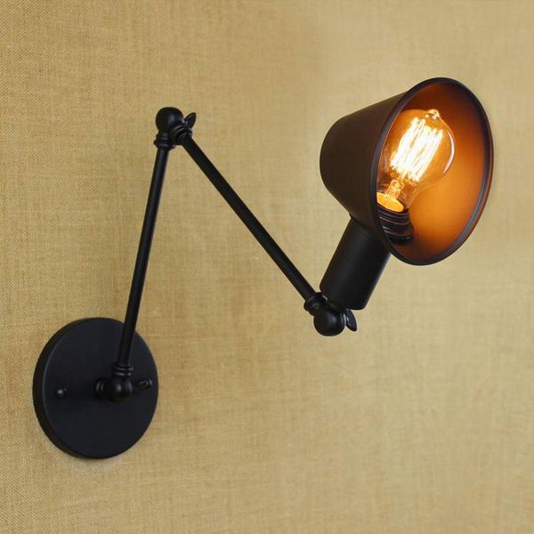 wall lamp design antique retro black of metal shade adjustable lamps with long swing arm for workroom bedside bedroom lights
wall lamp design antique retro black of metal shade adjustable lamps with long swing arm for workroom bedside bedroom lights