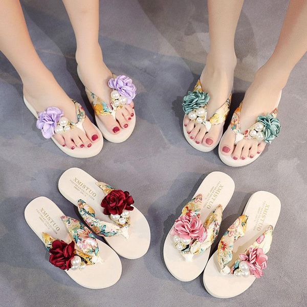 slippers women's sandals handmade flowers casual shoes summer beach flip flops clip flat outside wearing y, Black
slippers women's sandals handmade flowers casual shoes summer beach flip flops clip flat outside wearing y, Black
