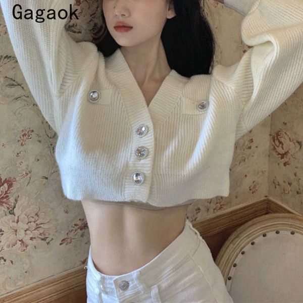 sweater women spring autumn solid button v-neck short harajuku sweaters korean chic wild fashion cardigans 210531, White
sweater women spring autumn solid button v-neck short harajuku sweaters korean chic wild fashion cardigans 210531, White