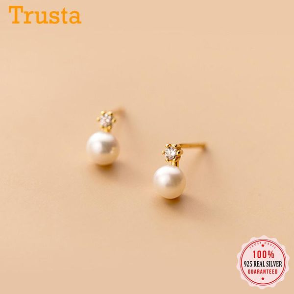 stud trustdavis real 925 sterling silver fashion freshwater pearl cz earrings for women wedding party fine s925 jewelry da2125, Golden;silver
stud trustdavis real 925 sterling silver fashion freshwater pearl cz earrings for women wedding party fine s925 jewelry da2125, Golden;silver