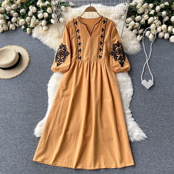 bohemian embroidered dress women autumn vintage v-neck long sleeve loose vacation party vestidos casual female robe 2021 fashionswimwear bat, Black;gray
bohemian embroidered dress women autumn vintage v-neck long sleeve loose vacation party vestidos casual female robe 2021 fashionswimwear bat, Black;gray