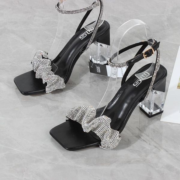 sandals women's shoes 2021 summer rhinestone open toe high-heeled thick heels fashion party net red ing trendy 8.5cm, Black
sandals women's shoes 2021 summer rhinestone open toe high-heeled thick heels fashion party net red ing trendy 8.5cm, Black