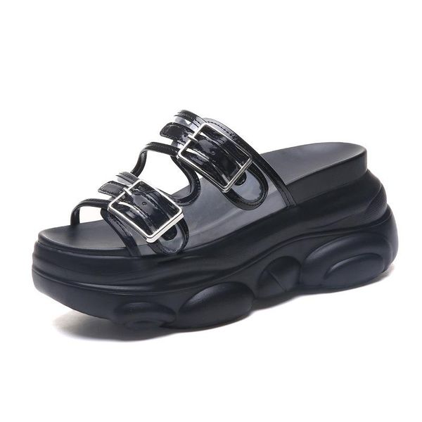slippers fashion platform women summer shoes ladies flip flops 8.5cm high heel wedge eva bling sport sandals size 35-40 5031, Black
slippers fashion platform women summer shoes ladies flip flops 8.5cm high heel wedge eva bling sport sandals size 35-40 5031, Black