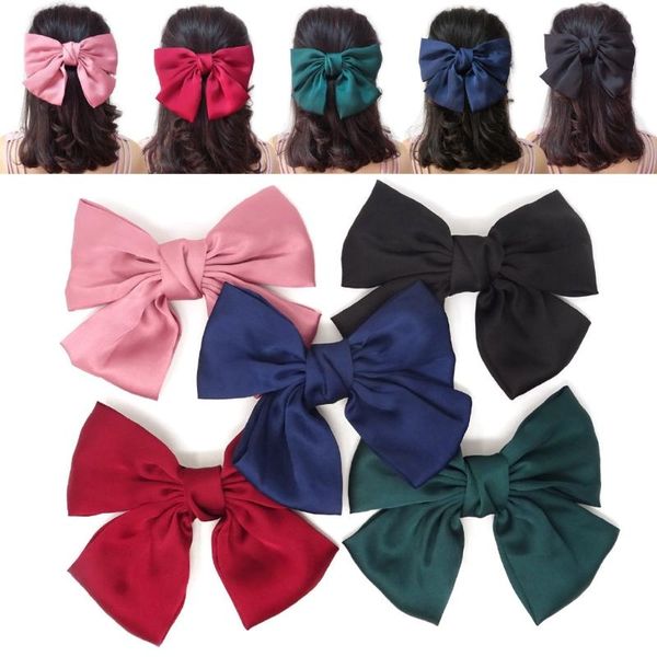 hair clips & barrettes woman ribbon hairgrips soft chiffon big large bow hairpin trendy satin clip barrette elastic rubber rope x1, Golden;silver
hair clips & barrettes woman ribbon hairgrips soft chiffon big large bow hairpin trendy satin clip barrette elastic rubber rope x1, Golden;silver
