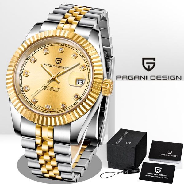 wristwatches 2021 pagani design automatic mechanical men's watch sapphire glass stainless steel waterproof, Slivery;brown
wristwatches 2021 pagani design automatic mechanical men's watch sapphire glass stainless steel waterproof, Slivery;brown