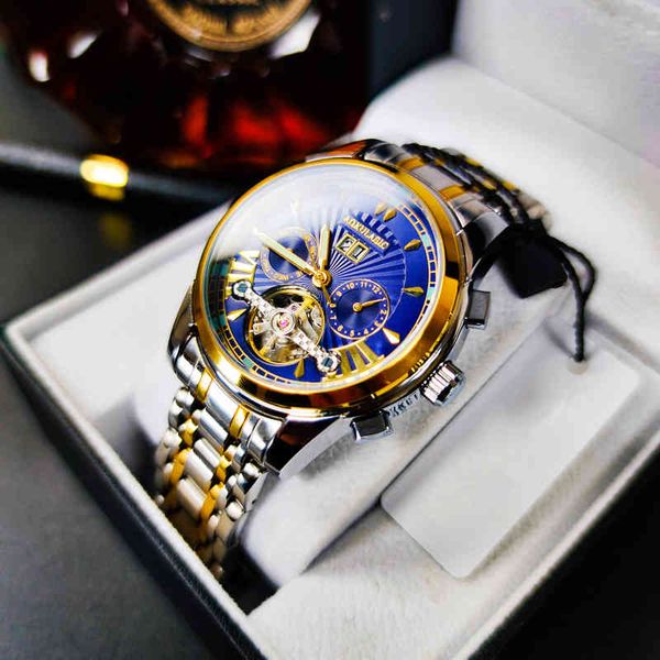 aokulasic mark gentlemen clock mechanical men hole out fashion multifunctional waterproof automatic pulse, Slivery;brown
aokulasic mark gentlemen clock mechanical men hole out fashion multifunctional waterproof automatic pulse, Slivery;brown