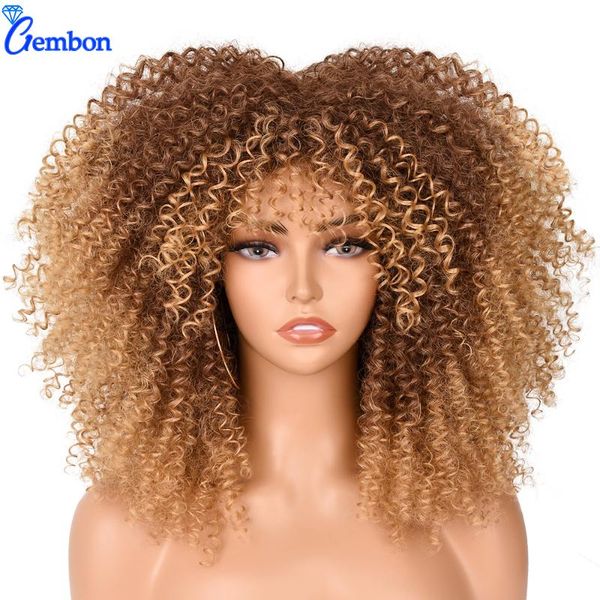 synthetic wigs 16" shart afro kinky curly with bangs for black women cosplay lolita fluffy ombre blonde brown glueless
synthetic wigs 16" shart afro kinky curly with bangs for black women cosplay lolita fluffy ombre blonde brown glueless