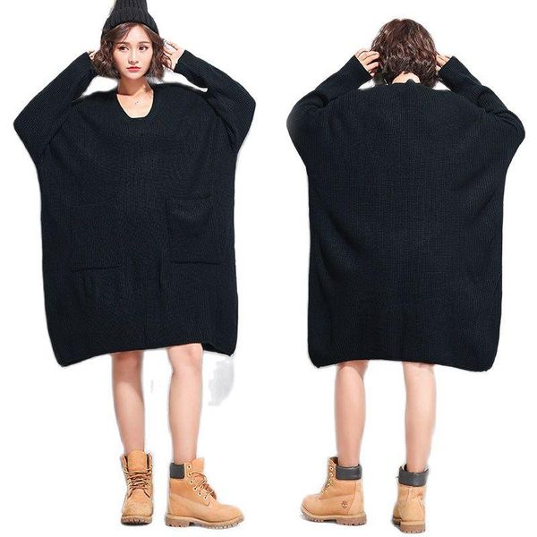 women's sweaters arcsinx oversized sweater dresses fashion korean winter large size 4xl 5xl 6xl 7xl long woman, White;black
women's sweaters arcsinx oversized sweater dresses fashion korean winter large size 4xl 5xl 6xl 7xl long woman, White;black