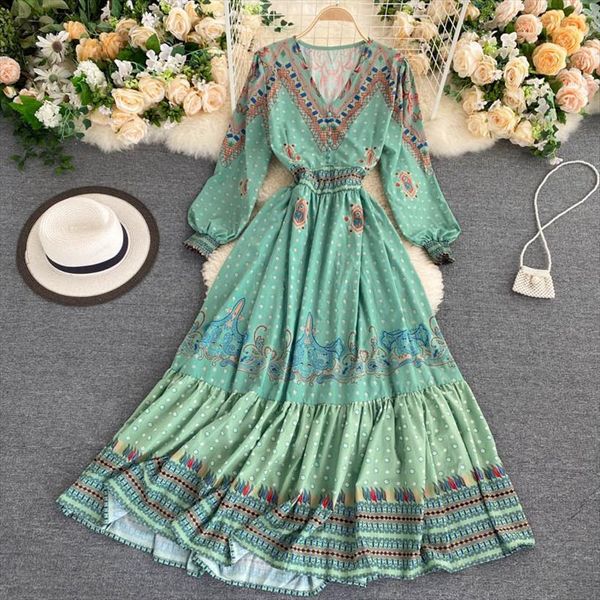Spring Autumn European Style Women Dress V Neck Contrasting Color Print Waist Slim Long Sleeve Dresses Ll701, Black;gray
Spring Autumn European Style Women Dress V Neck Contrasting Color Print Waist Slim Long Sleeve Dresses Ll701, Black;gray