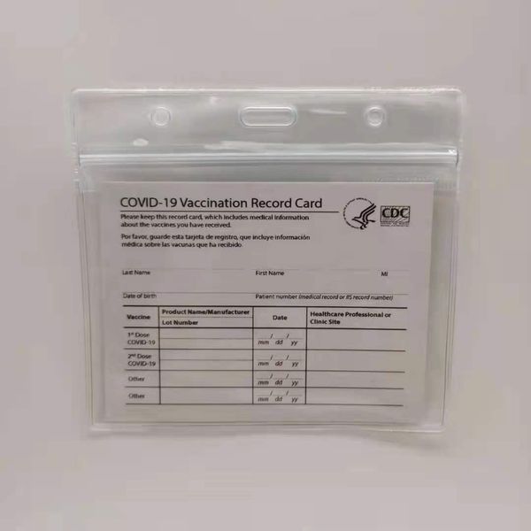 4*3 inch blank cdc paper vaccination card files bag waterproof reusable protector pvc sleeve for vaccinations record immunization business c
4*3 inch blank cdc paper vaccination card files bag waterproof reusable protector pvc sleeve for vaccinations record immunization business c