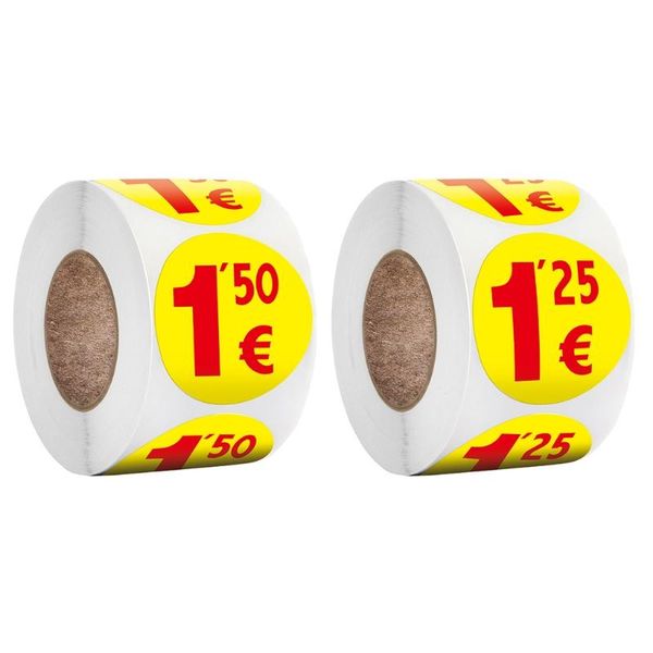 gift wrap 500pcs garage sale rummage price sticker labels 1.25/1.5 euros prices round pricing stickers for flea market
gift wrap 500pcs garage sale rummage price sticker labels 1.25/1.5 euros prices round pricing stickers for flea market