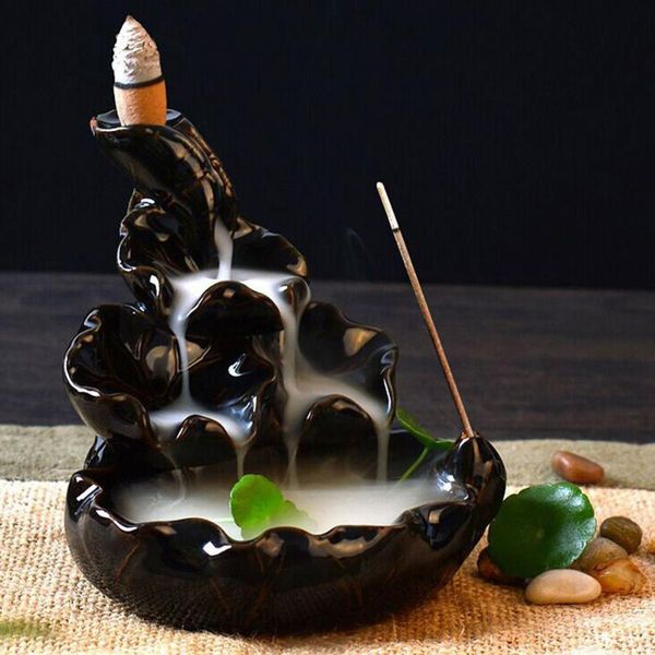 creative incense burner holder ceramic lotus backflow censer smoke waterfall aroma decoration use in home office teahouse fragrance lamps
creative incense burner holder ceramic lotus backflow censer smoke waterfall aroma decoration use in home office teahouse fragrance lamps