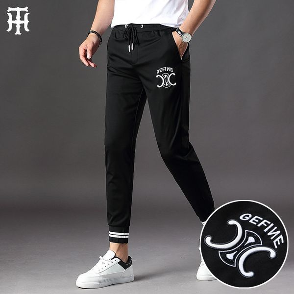 pants fashionable the european casual men's spring and summer thin embroidered guard color contrast leggings large sports brand, Black
pants fashionable the european casual men's spring and summer thin embroidered guard color contrast leggings large sports brand, Black