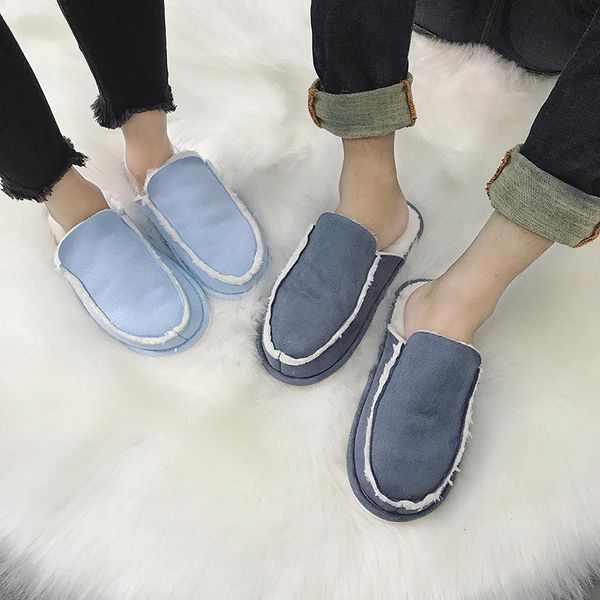 slippers winter warm women couple faux suede plush home floor soft comfort indoor bedroom shoes, Black
slippers winter warm women couple faux suede plush home floor soft comfort indoor bedroom shoes, Black