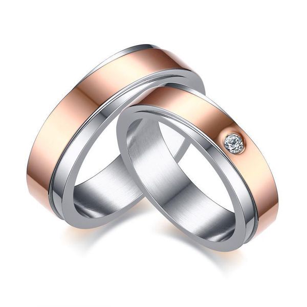 wedding rings stainless steel couples two-tone crossing polished cubic zirconia band for men women rose gold jewelry, Slivery;golden
wedding rings stainless steel couples two-tone crossing polished cubic zirconia band for men women rose gold jewelry, Slivery;golden